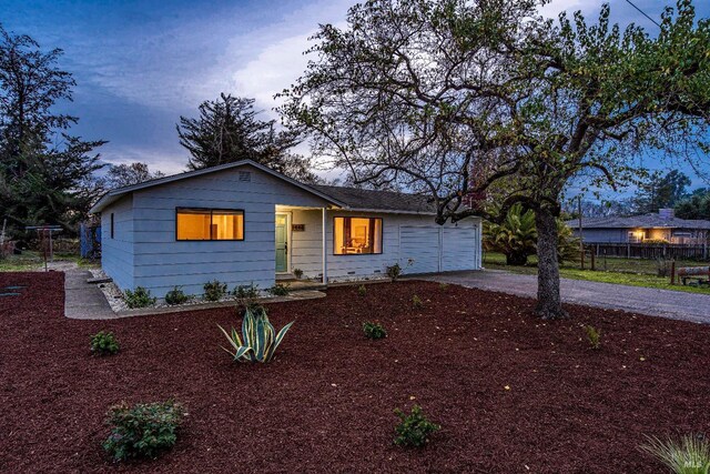 ranch-style house with a garage