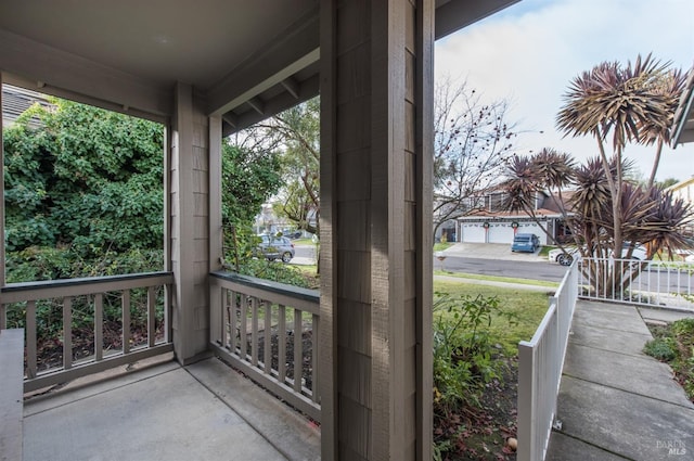 exterior space featuring a porch