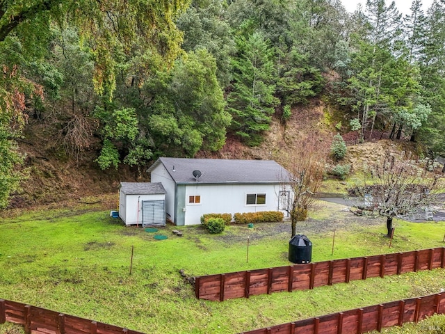 exterior space with fence