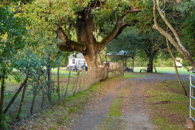 view of road