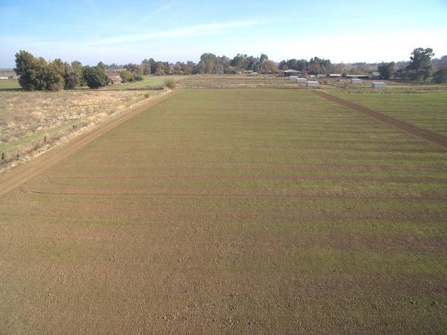 bird's eye view with a rural view