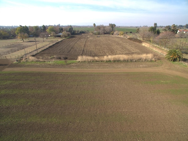 drone / aerial view with a rural view