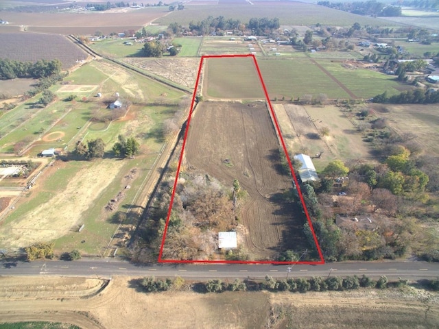 bird's eye view featuring a rural view