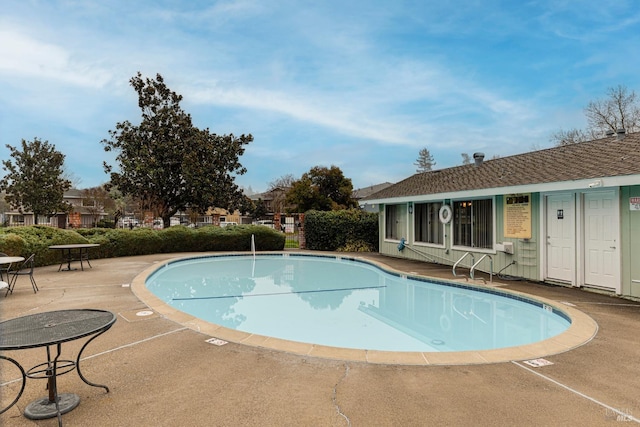 view of pool with a patio