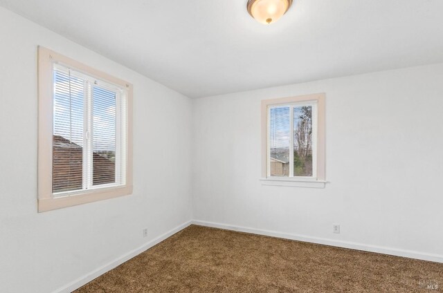 view of carpeted empty room