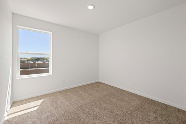 view of carpeted empty room