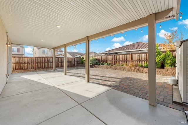 view of patio / terrace with a fenced backyard