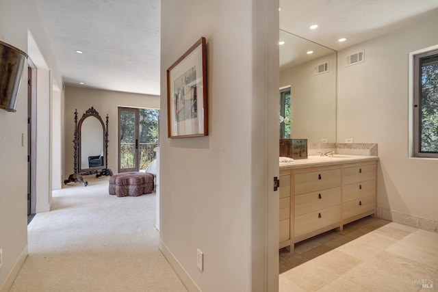 bathroom featuring vanity