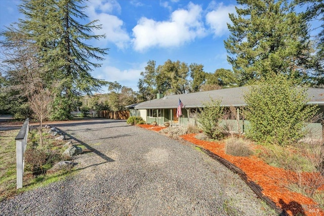 view of ranch-style house