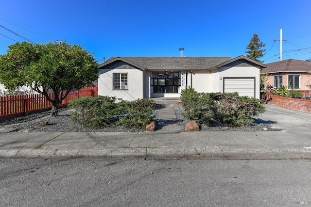 ranch-style house with a garage