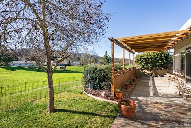 view of yard featuring a patio area