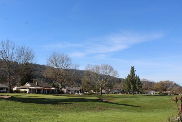 view of home's community featuring a yard