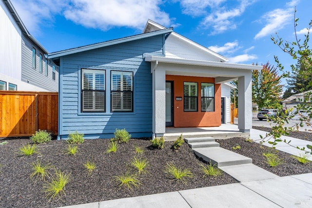 view of front of house featuring a porch