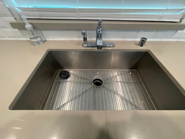 interior details with sink