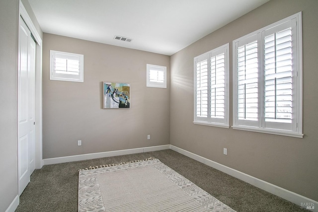 view of carpeted empty room