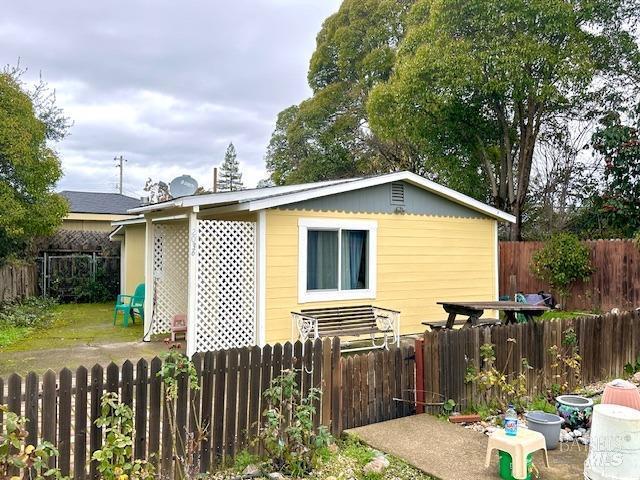 2036 W St, Ukiah, CA 95482 - view of property exterior featuring a fenced backyard