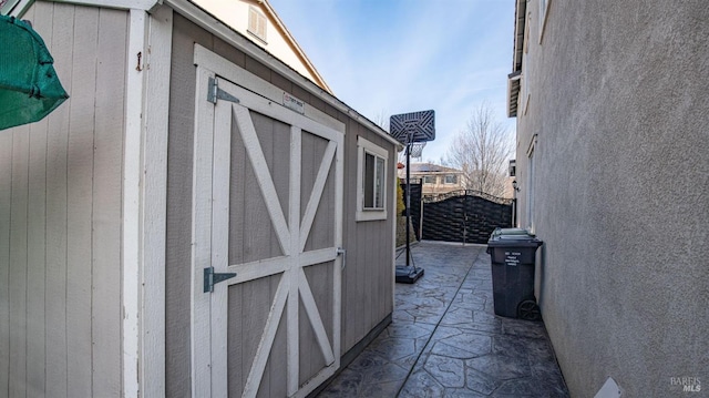 view of outbuilding