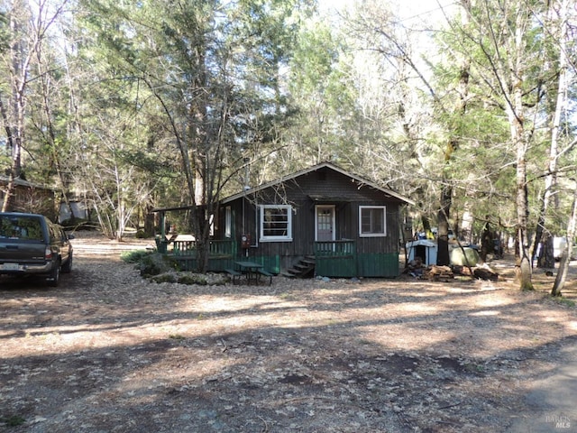 view of front of home featuring covered porch