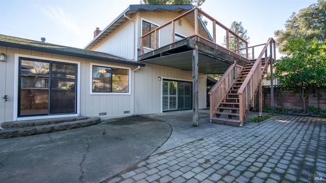 back of house featuring a patio