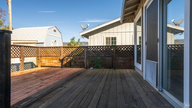 view of wooden terrace