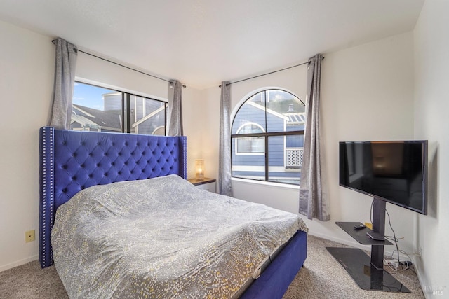 bedroom featuring carpet flooring