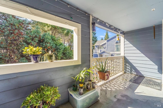 exterior space featuring covered porch