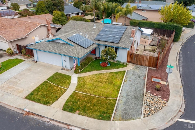 birds eye view of property