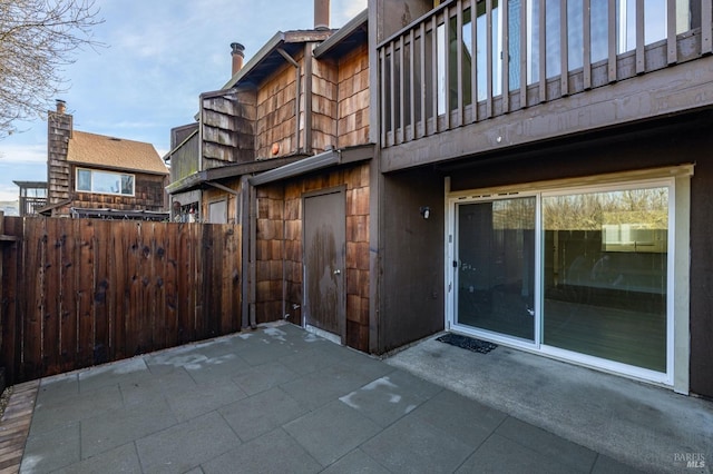 view of patio / terrace featuring a balcony