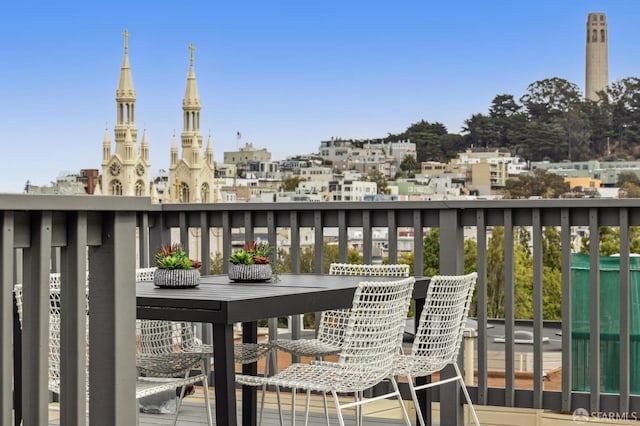 view of balcony