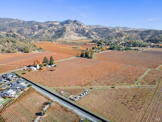 view of mountain feature featuring a rural view