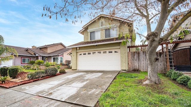 view of front of house featuring a garage