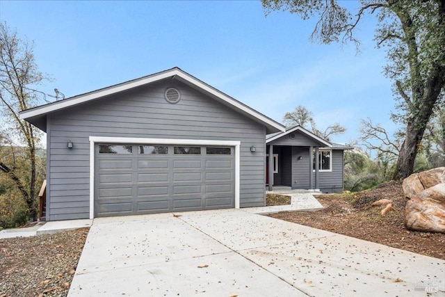 view of front of house featuring a garage