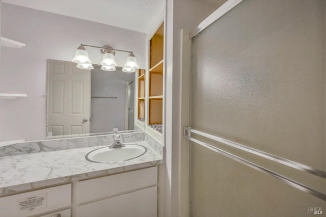 bathroom with vanity