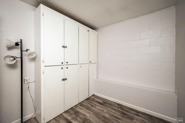 interior space featuring wood-type flooring