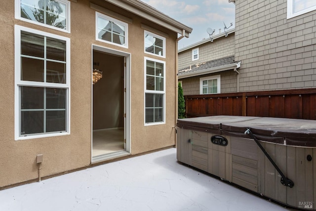 20 Oak Grove Dr, Novato, CA 94949 - view of patio / terrace featuring a hot tub
