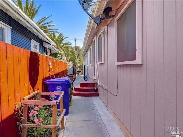 view of home's exterior featuring a patio