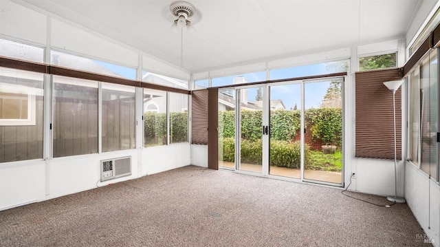 unfurnished sunroom featuring plenty of natural light