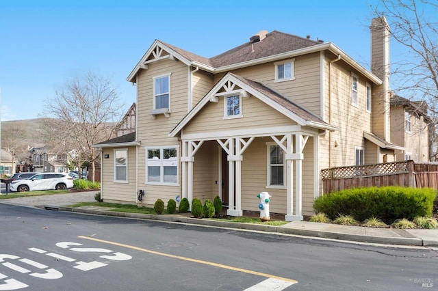 view of front of property