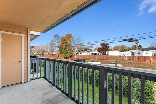 view of balcony