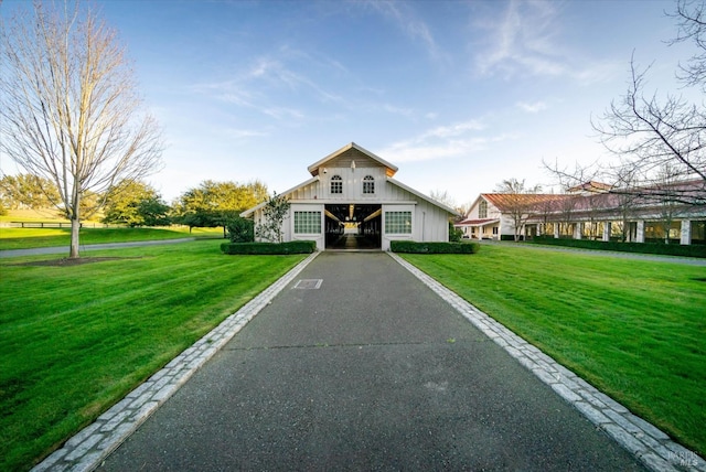 view of front of house with a front yard