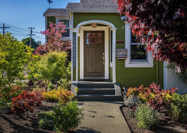 view of entrance to property