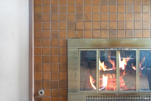 interior details featuring radiator heating unit