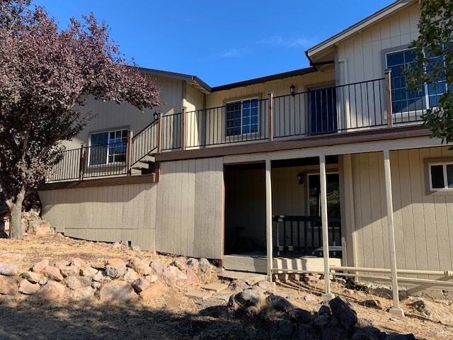 view of rear view of property