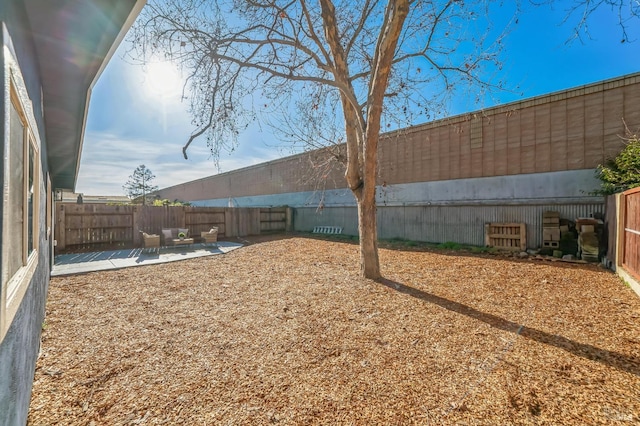 view of yard with a patio