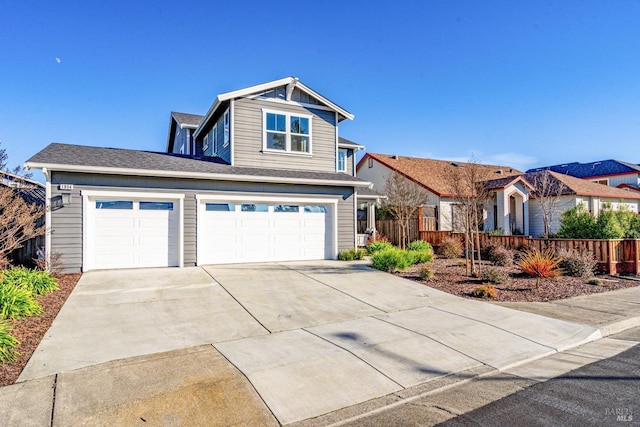 craftsman-style house featuring a garage