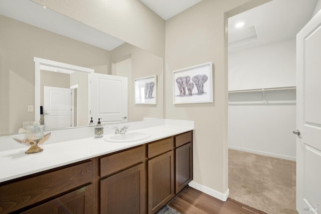 bathroom with vanity