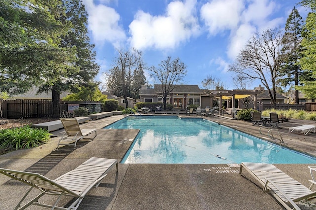 view of pool with a patio