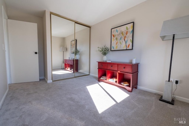 interior space with a closet