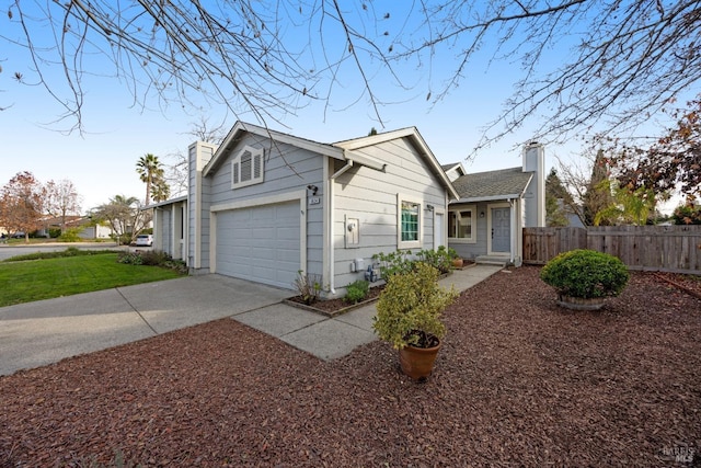 view of front of house featuring a garage