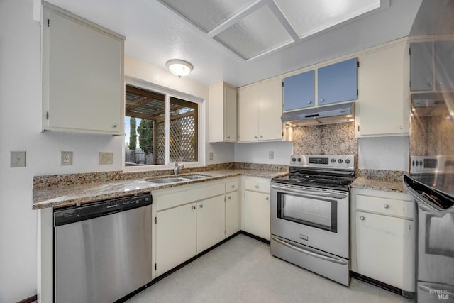 kitchen featuring stainless steel appliances and sink